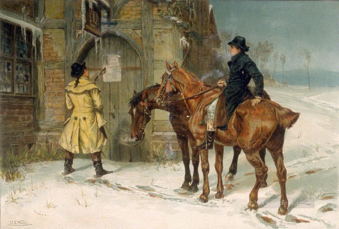 Cold Comfort Samuel Edmund Waller genre Oil Paintings
